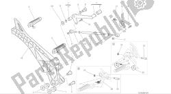 desenho 031 - apoios para os pés, esquerdo [mod: m696 abs, m696 + abs; xst: aus, eur, jap] quadro de grupo