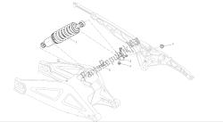 disegno 033 - ammortizzatore posteriore [mod: m696abs, m696 + abs; xst: aus, eur, jap] gruppo telaio