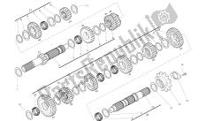 desenho 003 - caixa de velocidades [mod: m796 abs; xst: aus, bra, eur, jap, twn] motor de grupo