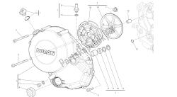 disegno 005 - coperchio frizione [mod: m796 abs; xst: aus, bra, eur, jap, twn] gruppo motore