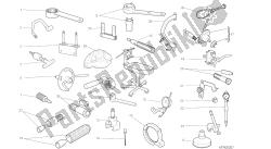 disegno 001 - strumenti di servizio per officina, motore [mod: m796abs; xst: aus, bra, eur, jap, twn] strumenti di gruppo