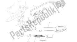 disegno 017 - cavalletto laterale [mod: m796 abs; xst: aus, bra, eur, jap, twn] cornice di gruppo