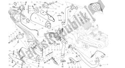 disegno 020 - impianto di scarico [mod: m796 abs; xst: aus, bra, eur, jap, twn] gruppo telaio