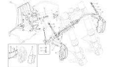 dibujo 028 - sistema de freno delantero [mod: m796 abs; xst: marco de grupo aus, bra, eur, jap, twn]