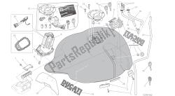 disegno 032 - serbatoio del carburante [mod: m 821; xst: aus, eur, fra, jap] gruppo telaio