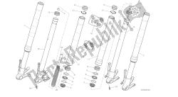 disegno 21a - forcella anteriore [mod: m 821; xst: aus, eur, fra, jap] gruppo telaio