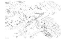 tekening 28a - forcellone posteriore [mod: m 821; xst: aus] groepsframe