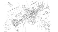 tekening 011 - waterpomp-altr-zijde crnkcse deksel [mod: m 821] groepsmotor
