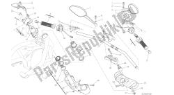 desenho 021 - guidão e controles [mod: m 821] quadro de grupo