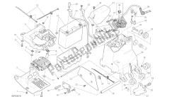 dibujo 018 - soporte de batería [mod: m 821] grupo eléctrico