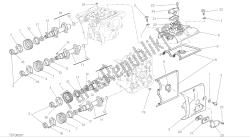 tekening 013 - cilinderkop: timing systeem [mod: m 821] groepsmotor