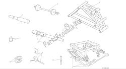 disegno 01a - strumenti di servizio per officina, cornice [mod: m 821] strumenti di gruppo