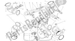 desenho 016 - corpo do acelerador [mod: m1100dsl; xst: chn] motor do grupo