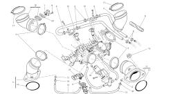 dibujo 016 - cuerpo del acelerador [mod: m1100dsl; xst: chn] grupo engi ne