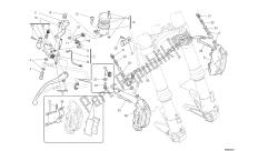 desenho 028 - sistema de freio dianteiro [mod: m1100dsl; xst: aus, chn, eur, jap] grupo fr ame