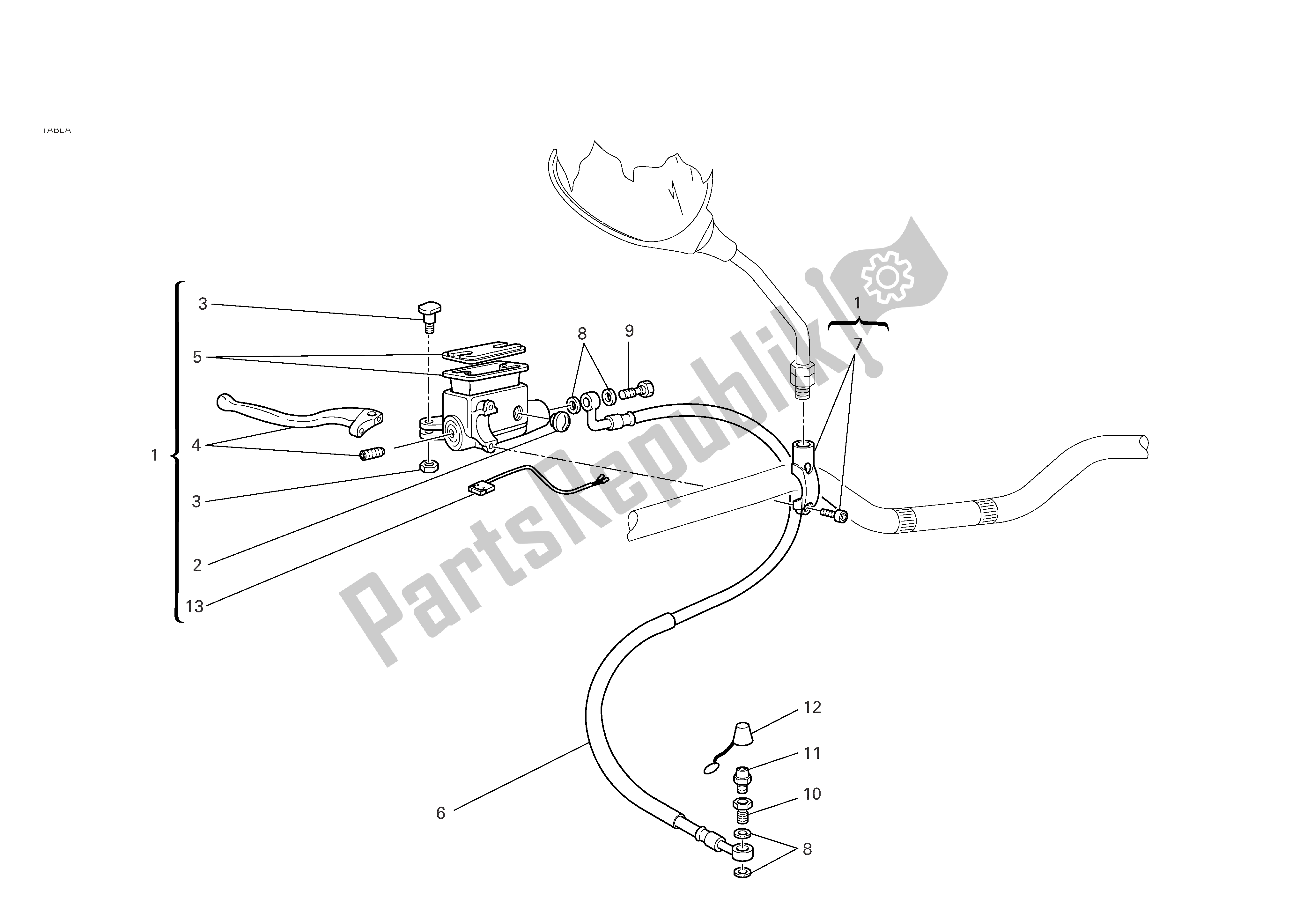 Tutte le parti per il Controllo Della Frizione del Ducati Monster S2R 800 2005