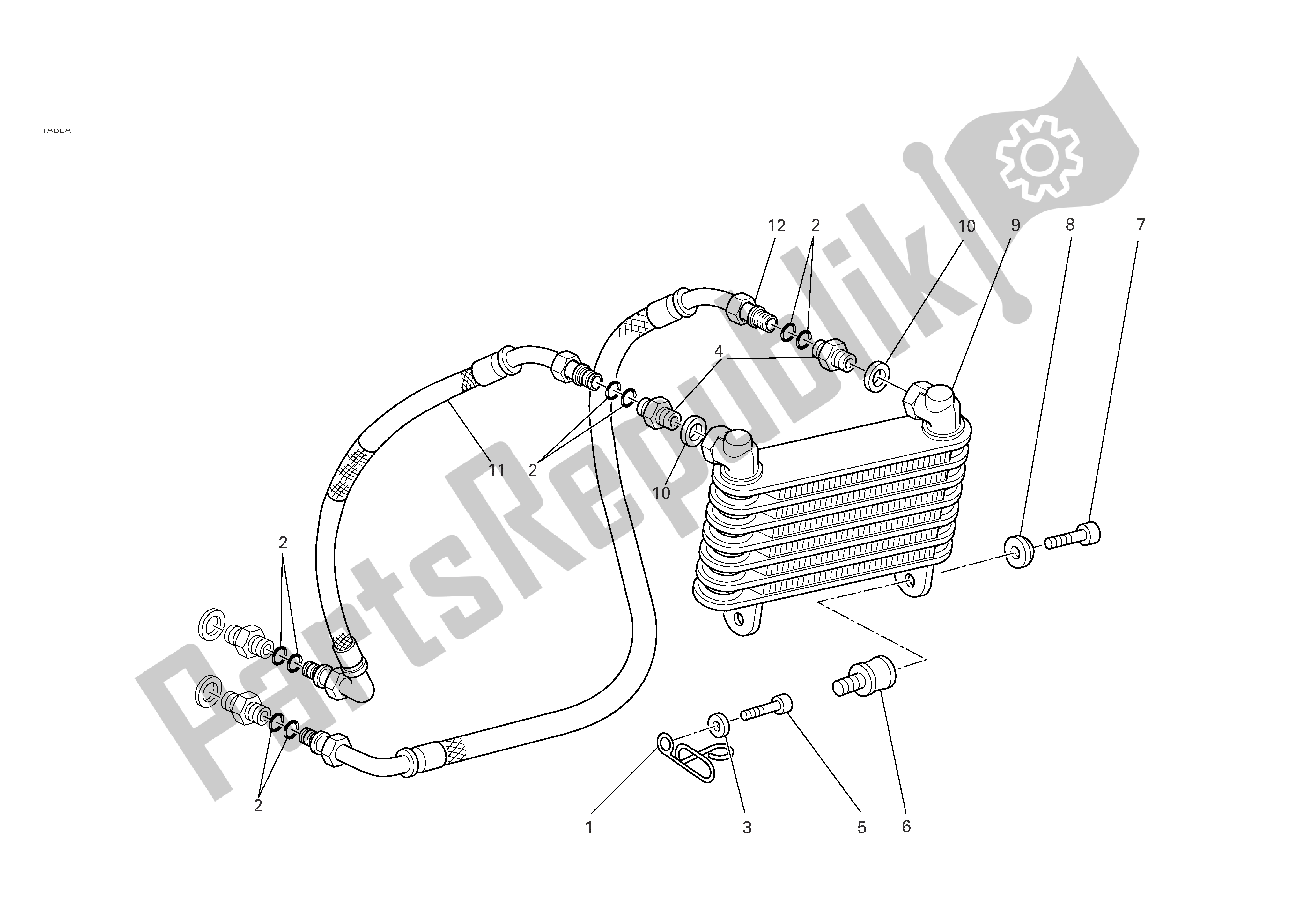 Todas las partes para Enfriador De Aceite de Ducati Monster S2R 800 2005