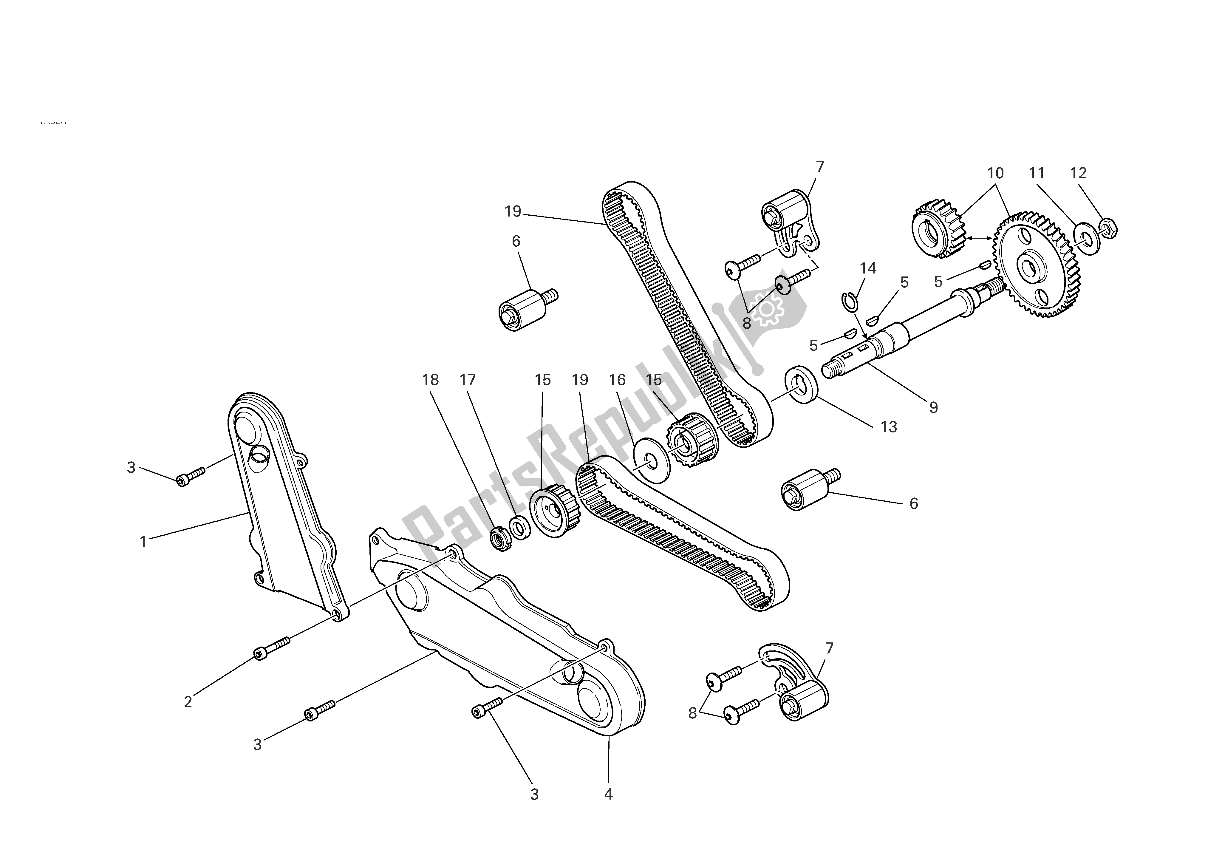 Tutte le parti per il Sistema Di Cronometraggio del Ducati Monster S2R 1000 2008