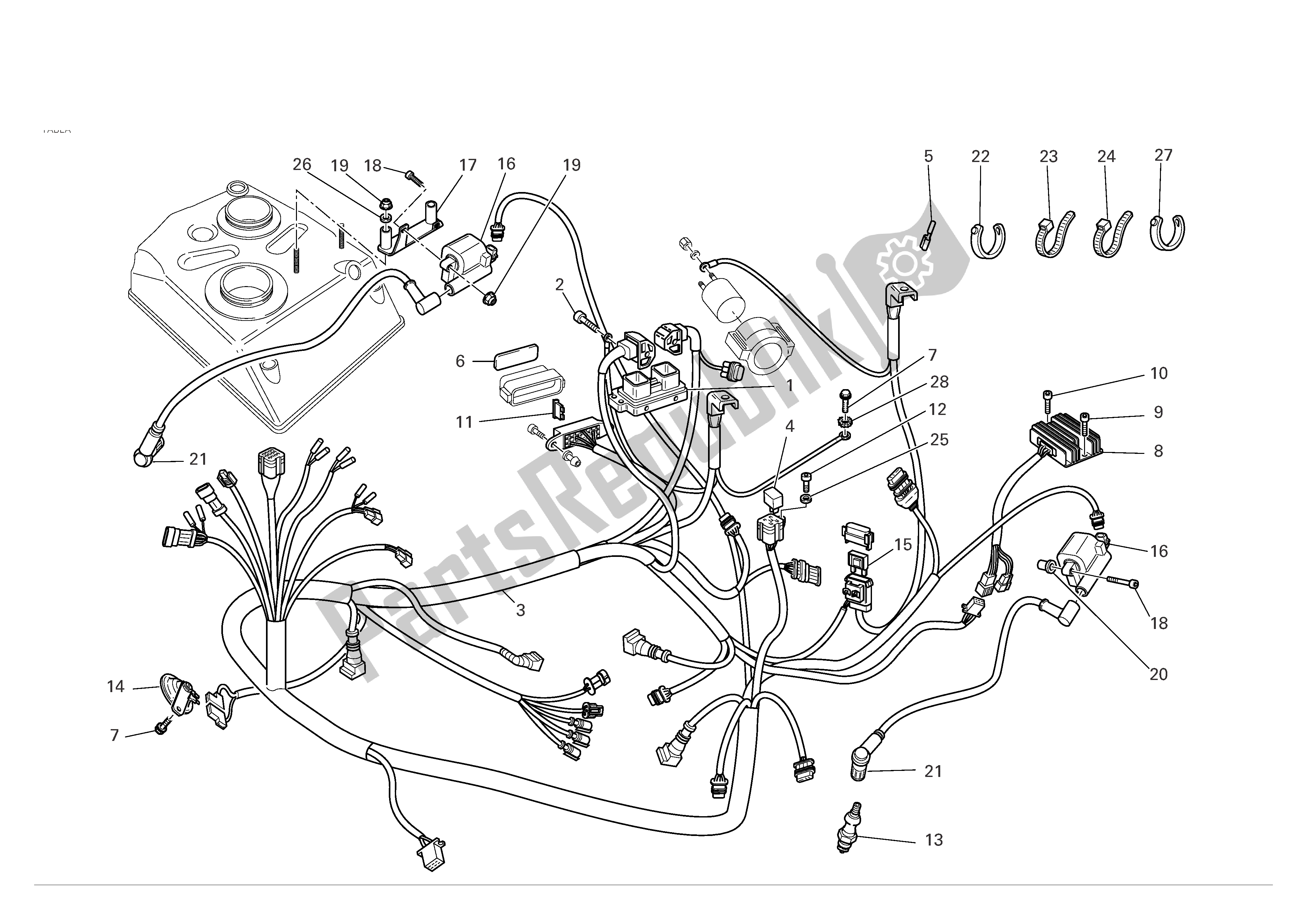 Tutte le parti per il Sistema Elettrico del Ducati Monster S2R 800 2007