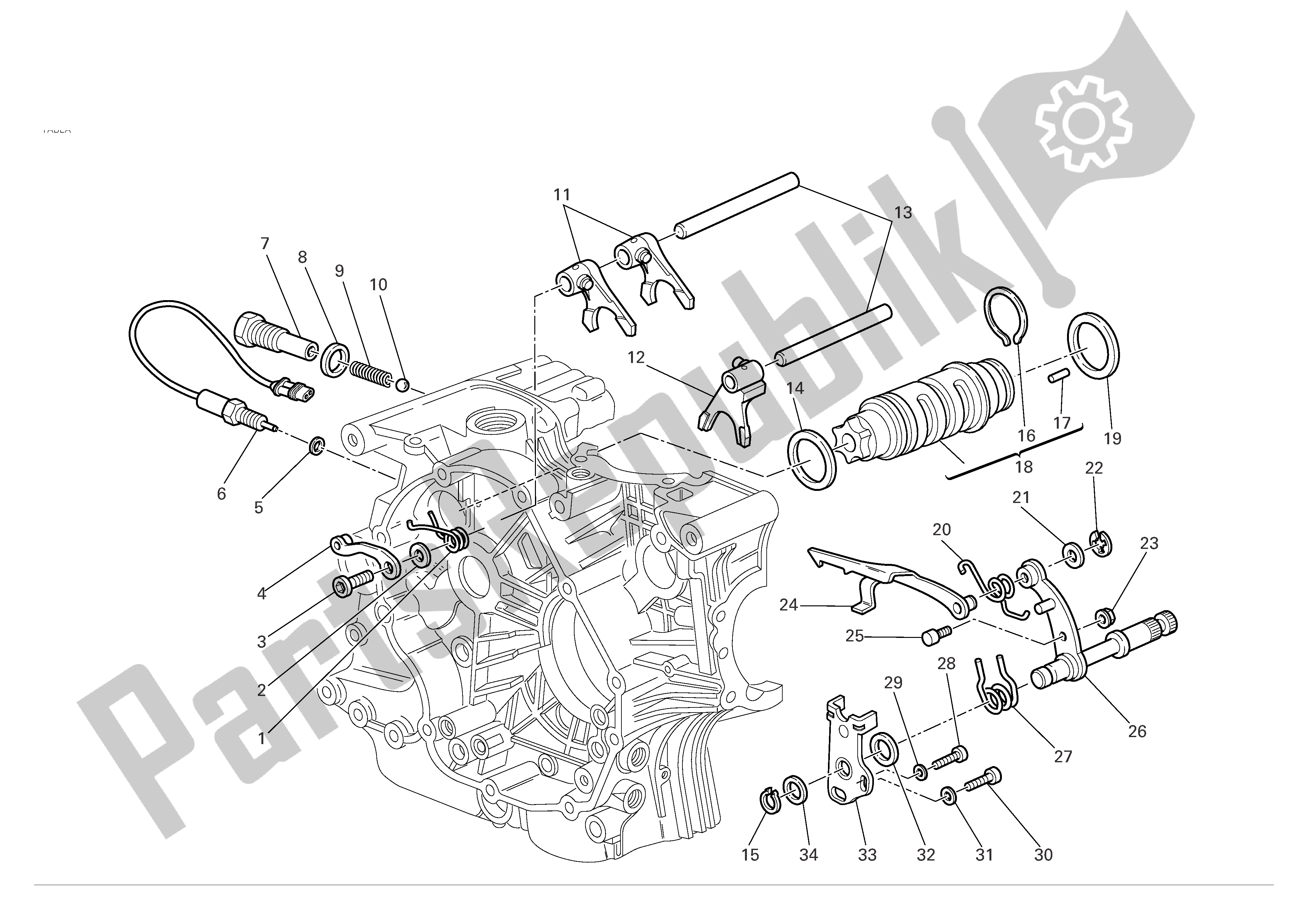 Wszystkie części do Kontrola Zmiany Biegów Ducati Monster S2R Dark 800 2006