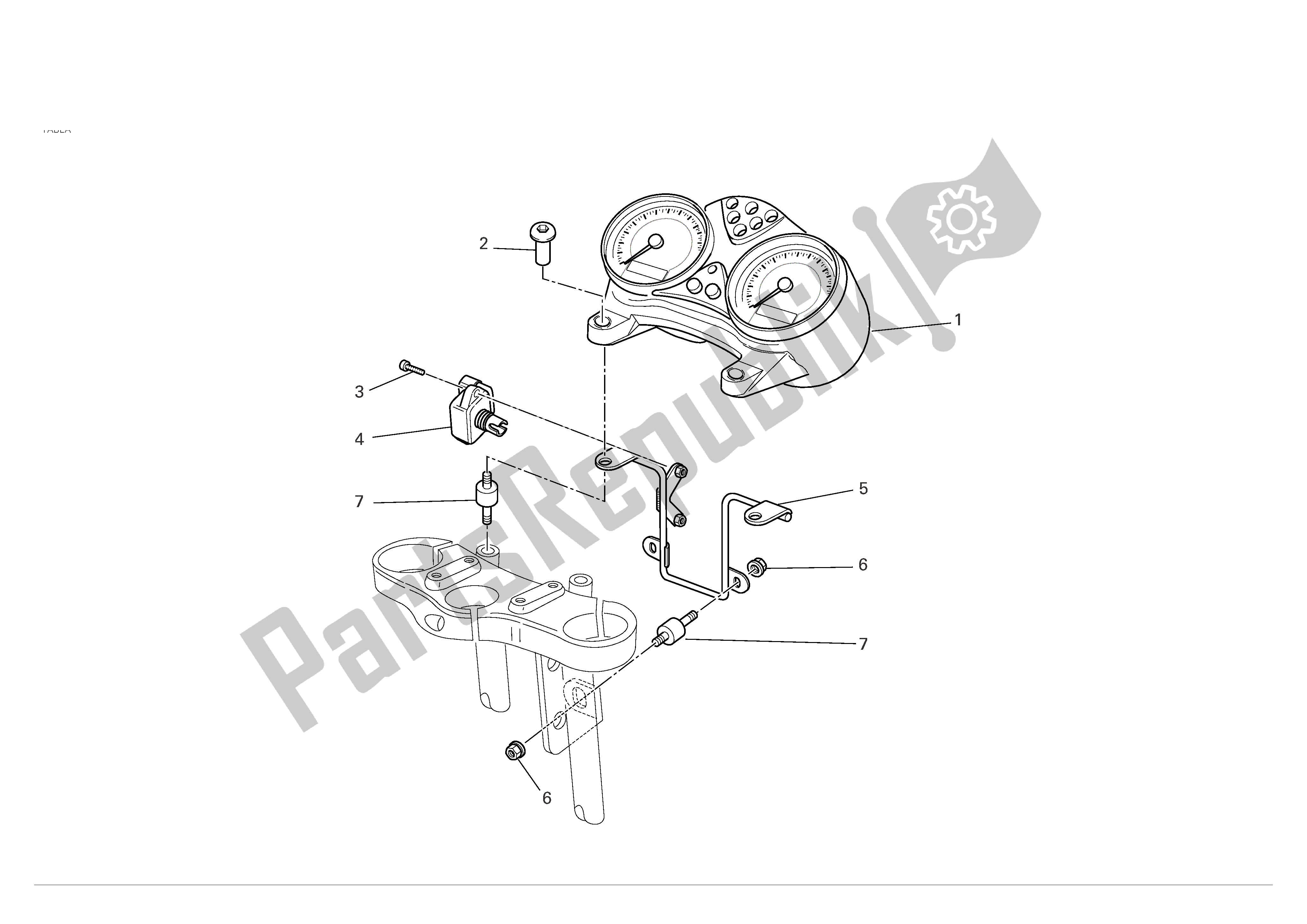 Todas las partes para Tablero De Instrumentos de Ducati Monster S2R Dark 800 2006