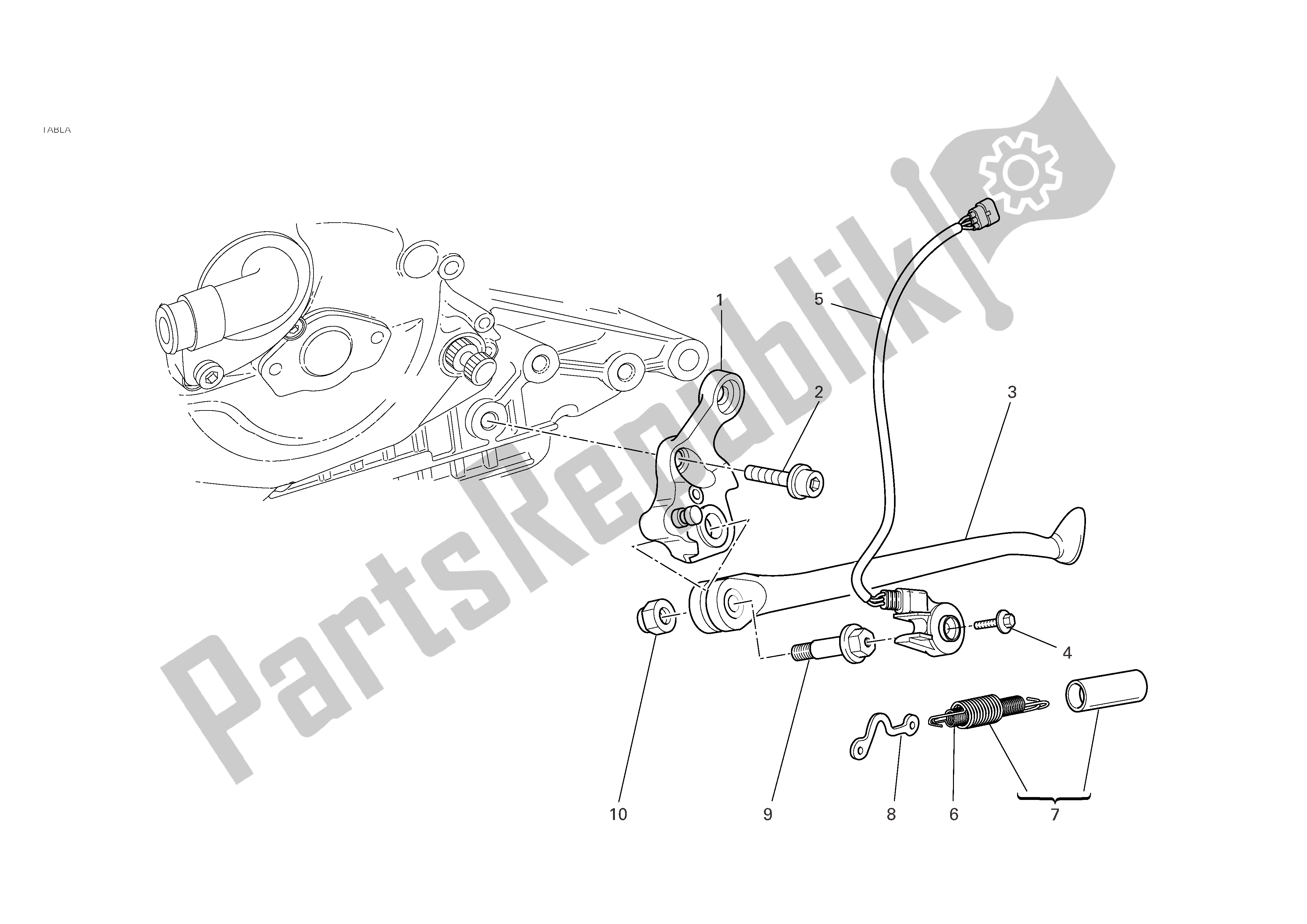 Alle onderdelen voor de Staat van de Ducati Monster S4R 996 2004