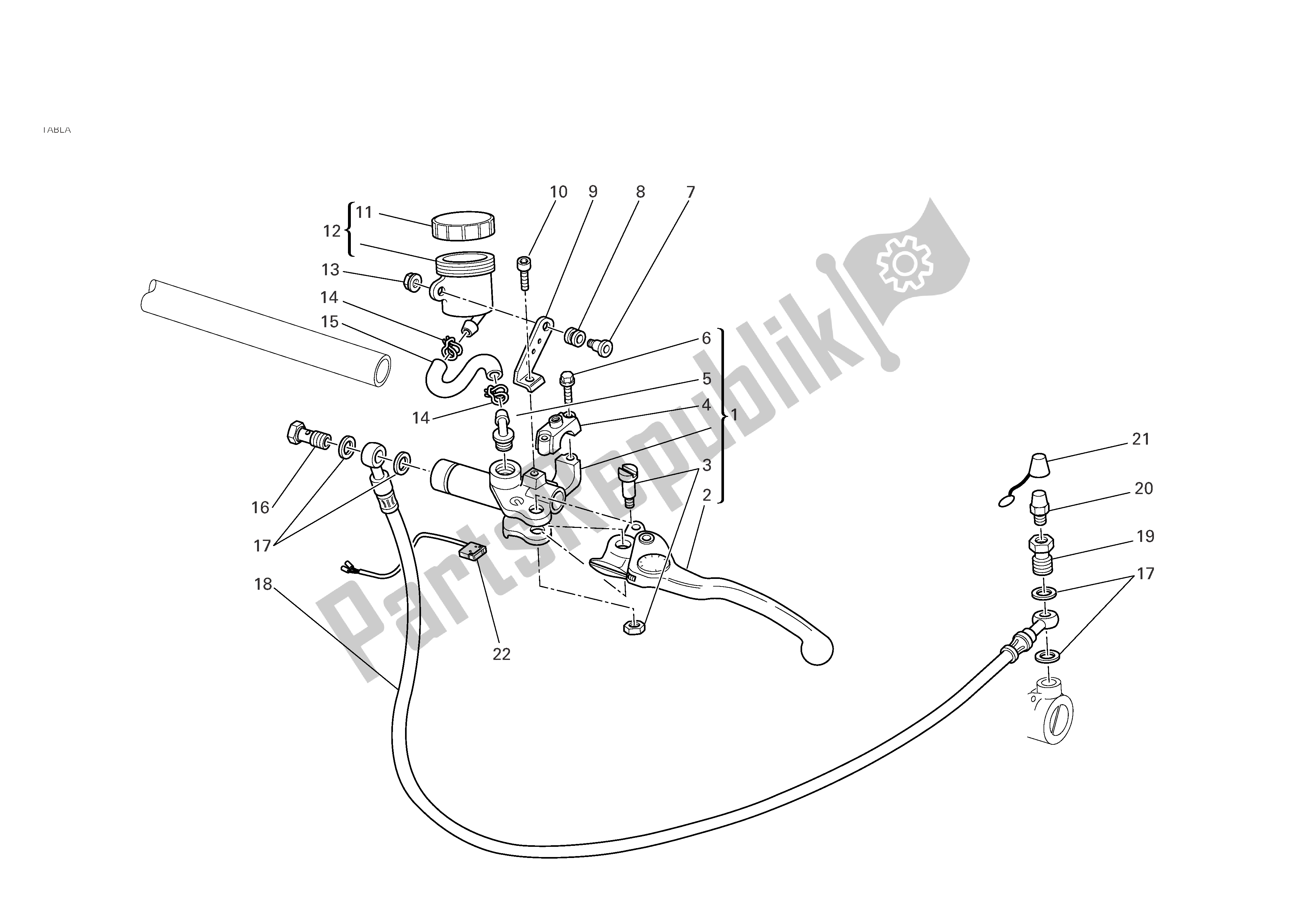 Todas las partes para Control De Embrague de Ducati Monster S4R 996 2004