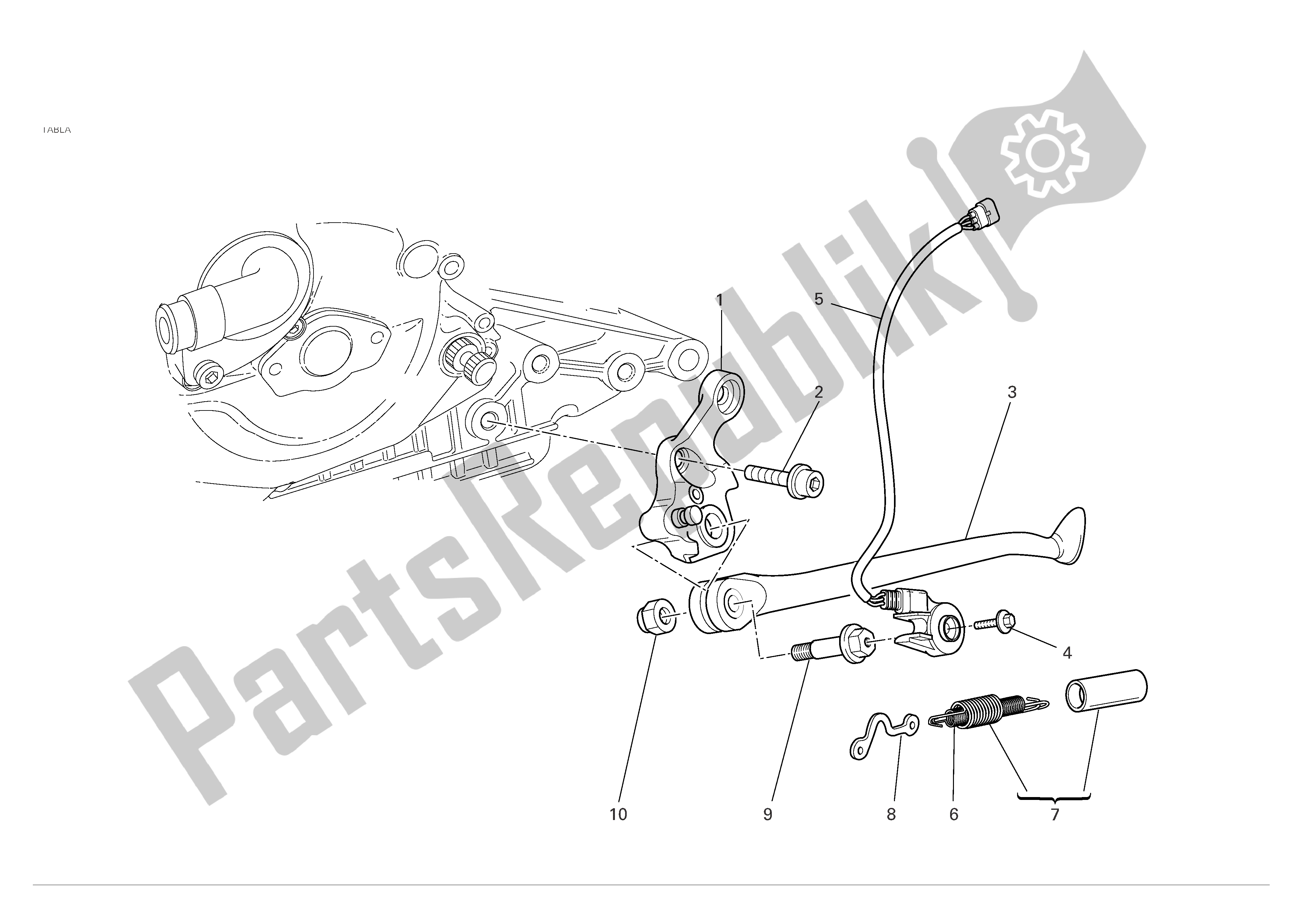 All parts for the Stands of the Ducati Monster S4R 996 2005