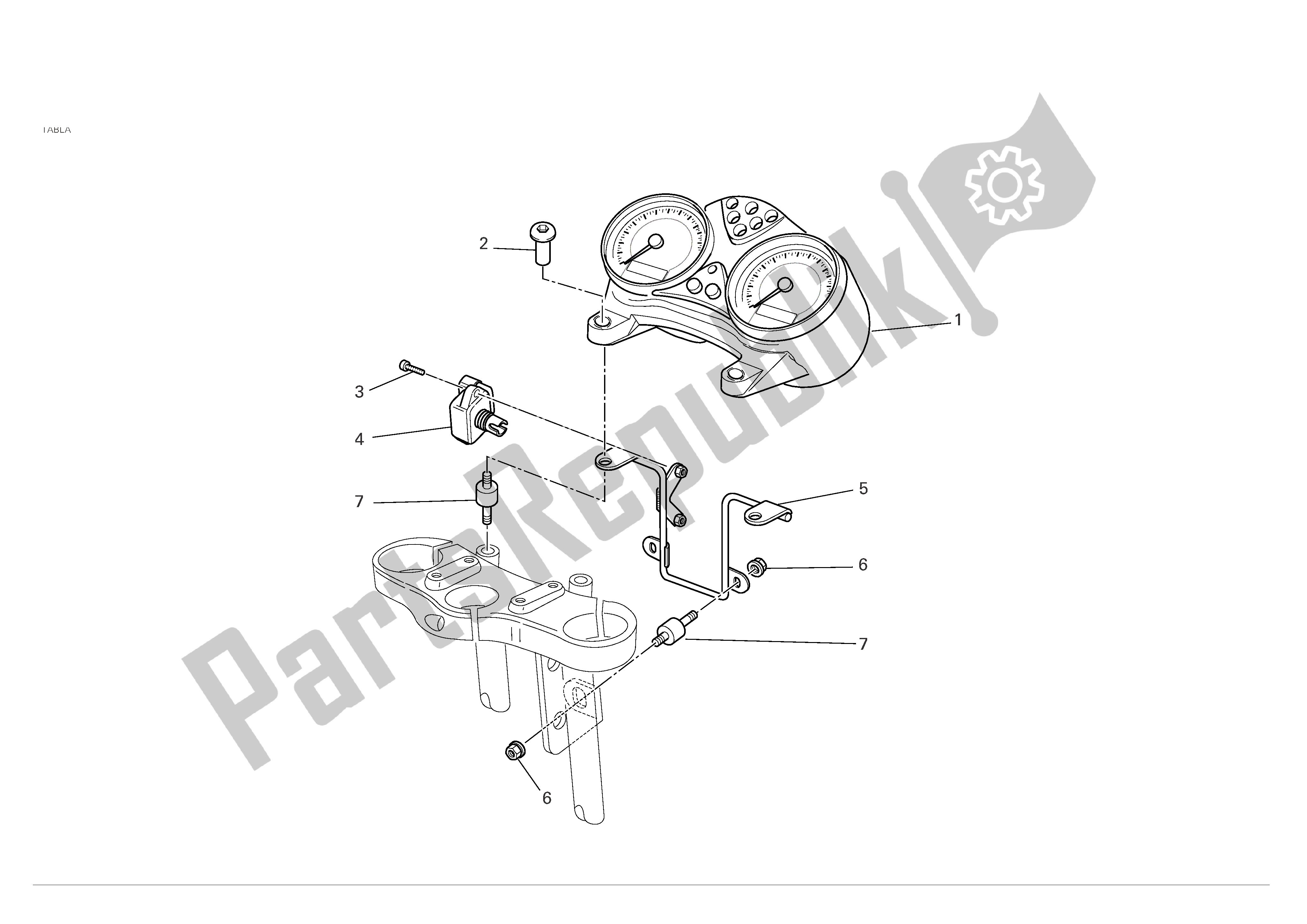 Tutte le parti per il Pannello Degli Strumenti del Ducati Monster S4R 996 2005