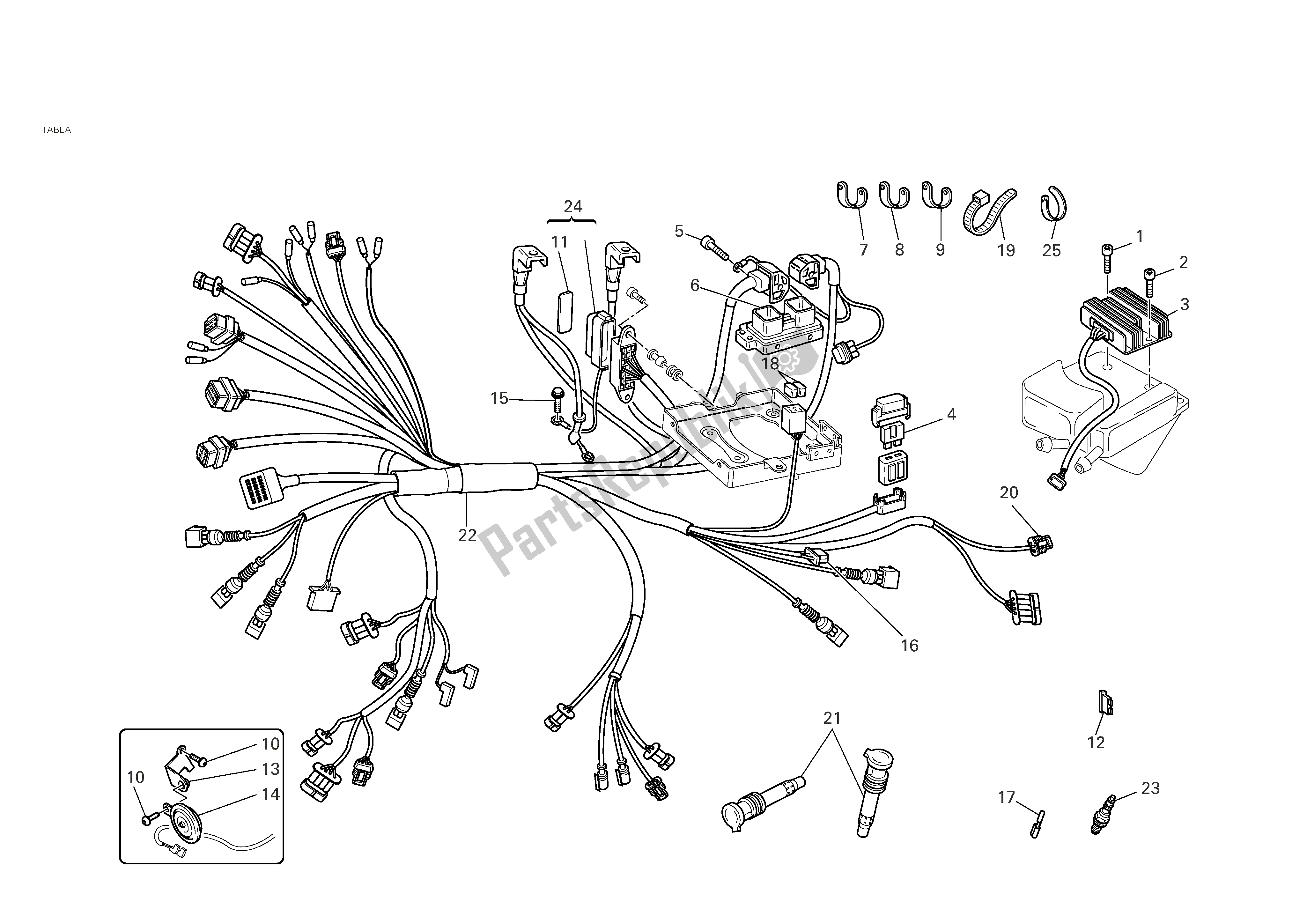 Tutte le parti per il Sistema Elettrico del Ducati Monster S4R 996 2005