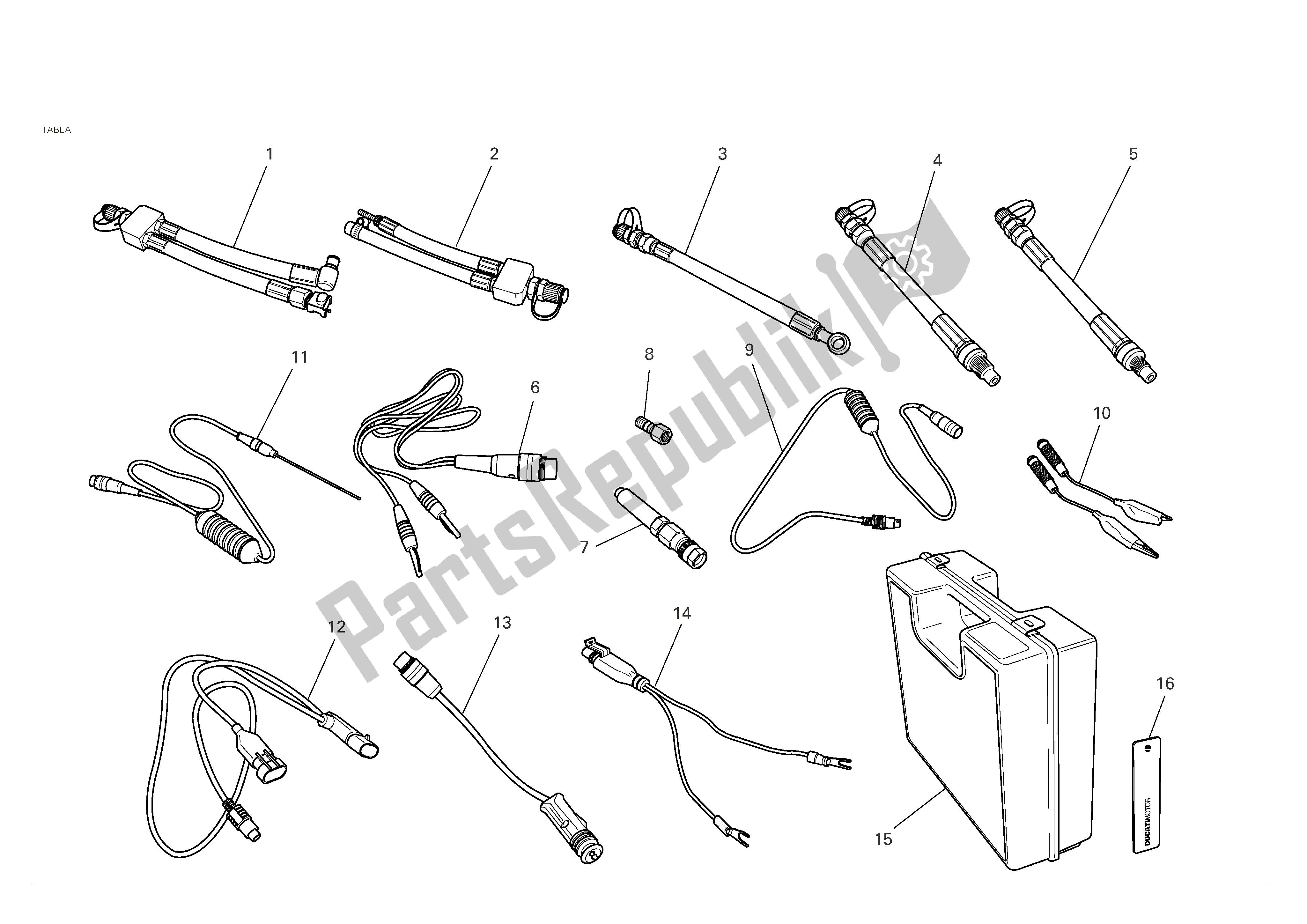 Todas las partes para Taller Herramientas Especiales de Ducati Monster S4R 996 2005