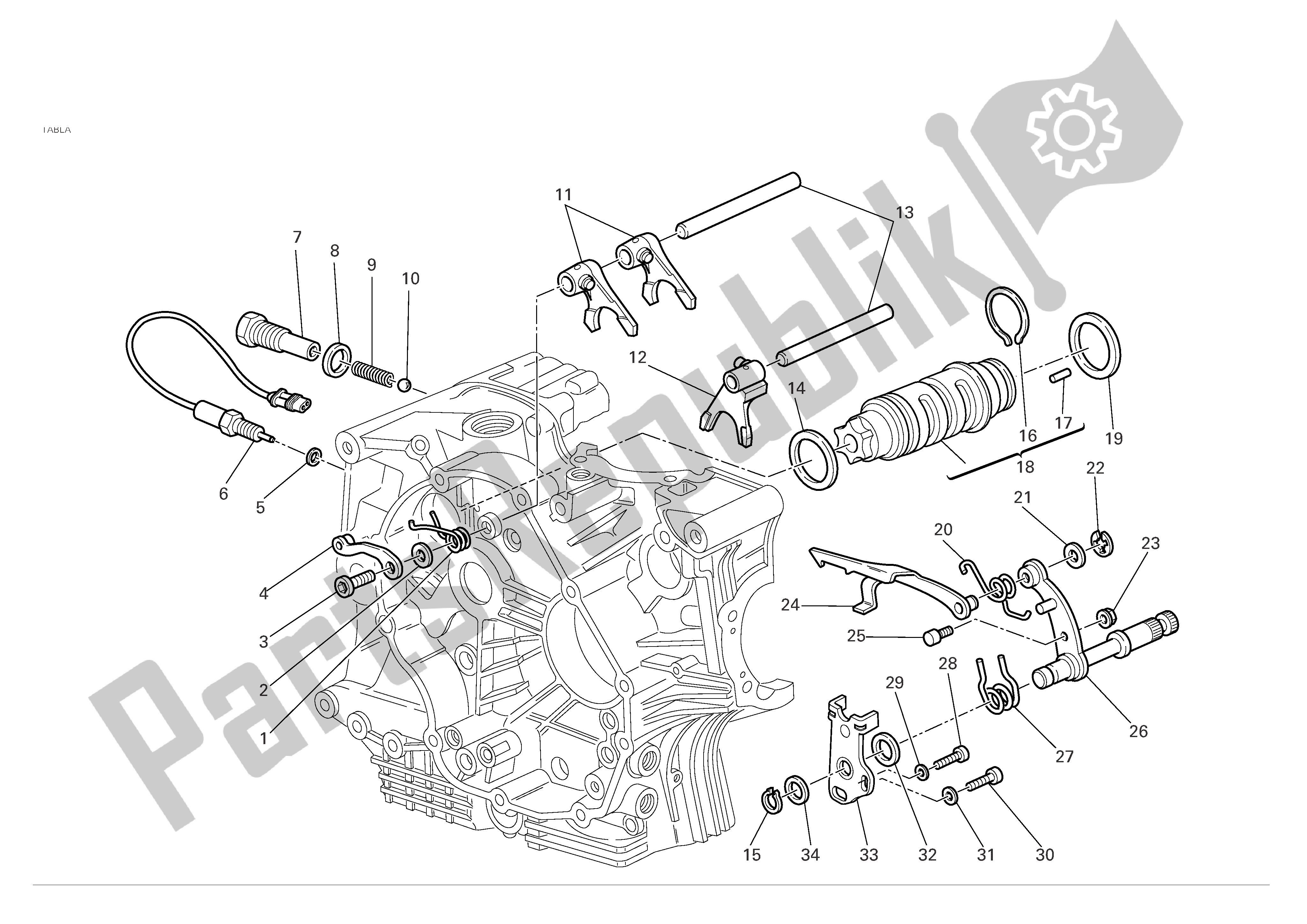 Toutes les pièces pour le Changement De Vitesse du Ducati Monster S4R 996 2005