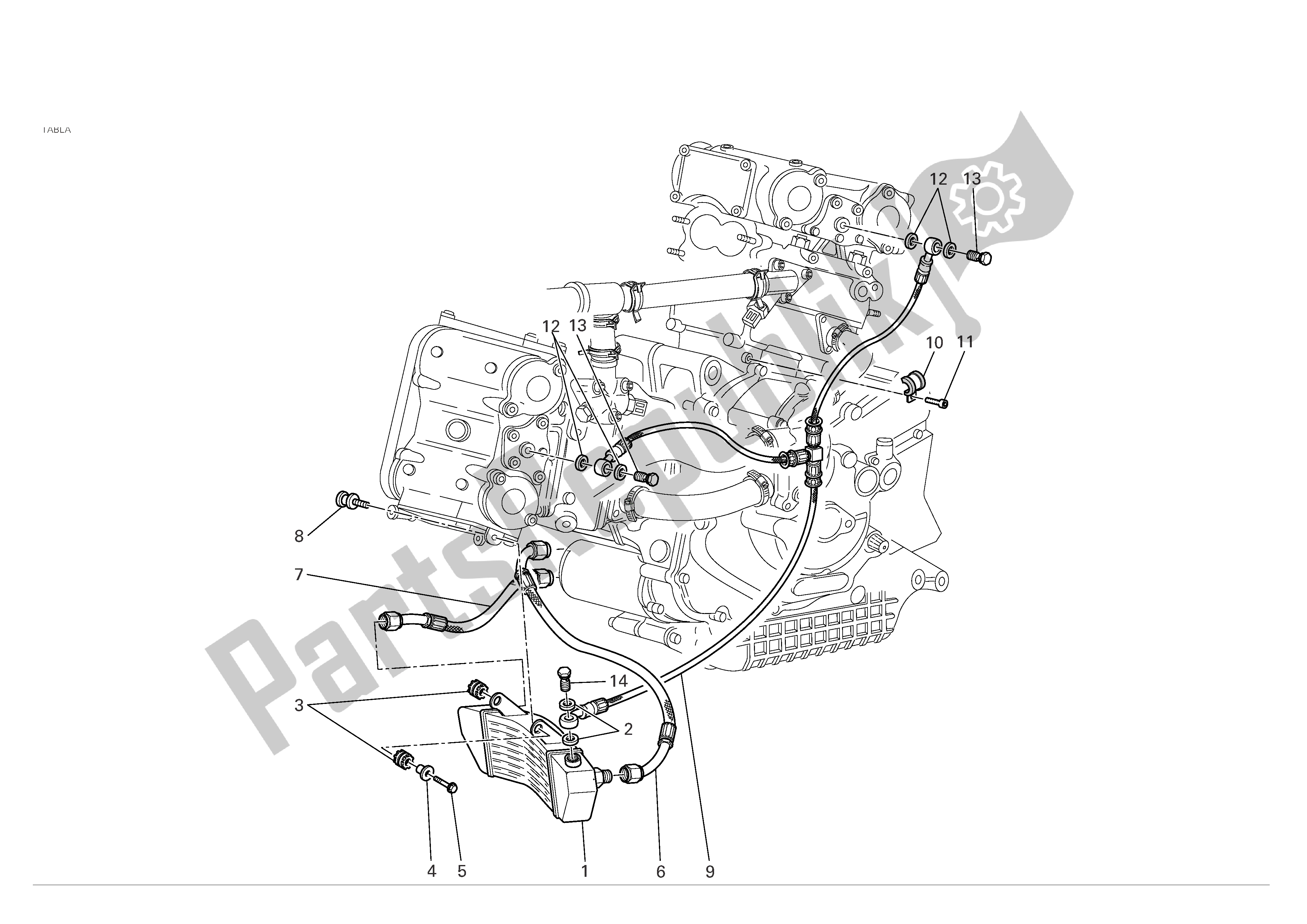 Todas las partes para Enfriador De Aceite de Ducati Monster S4R 996 2005