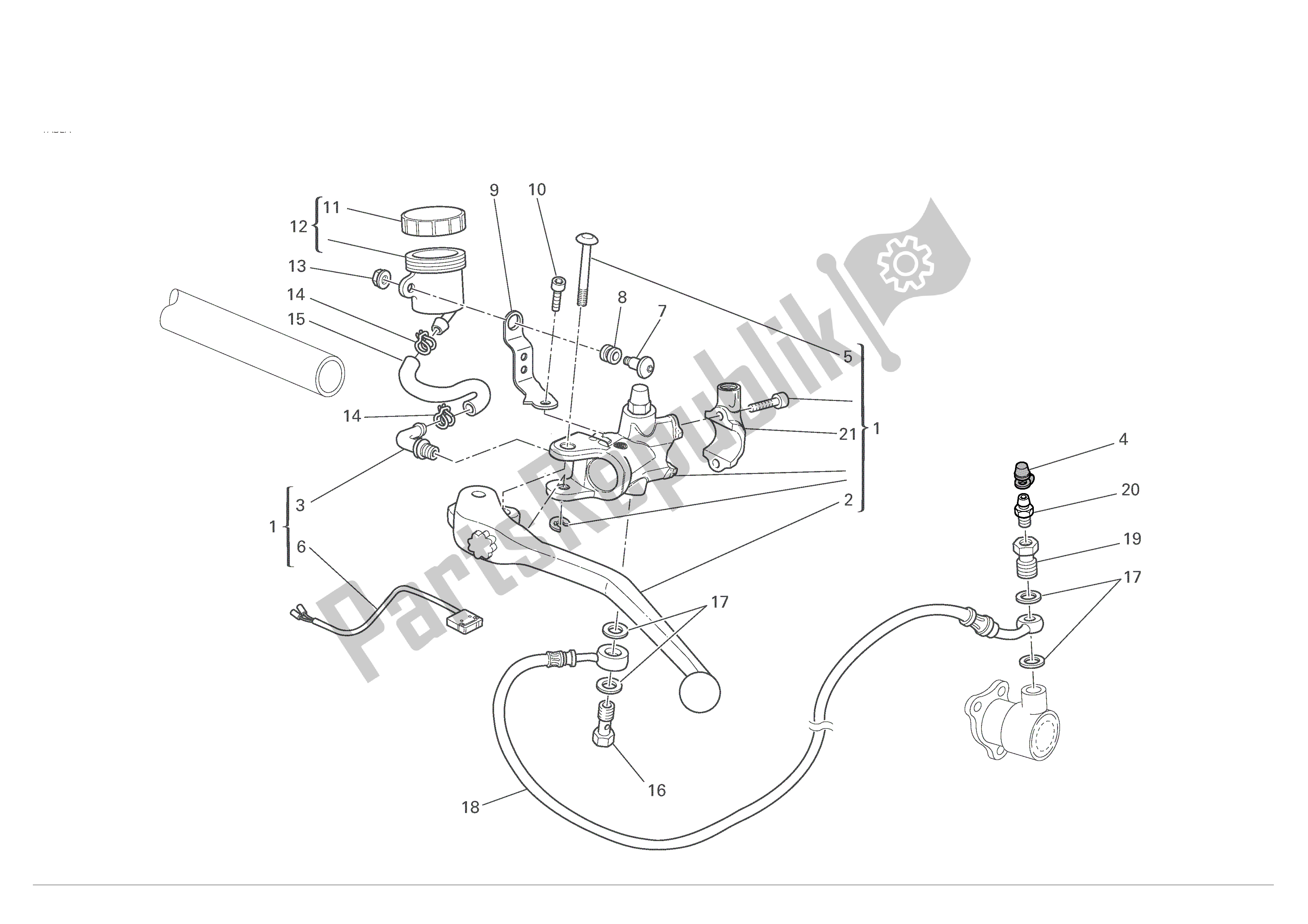 Alle onderdelen voor de Koppeling Controle van de Ducati Monster S4R 1000 2007