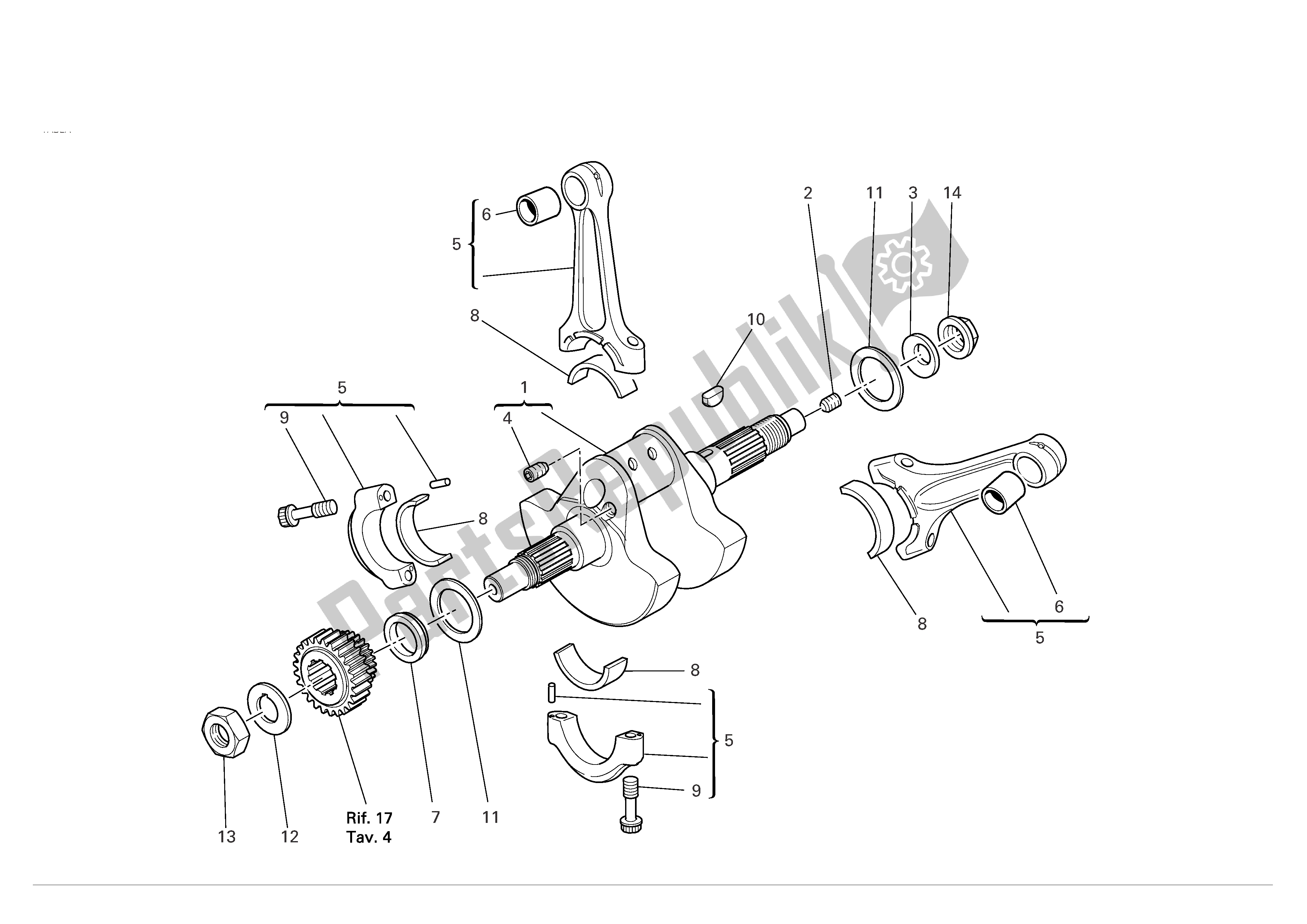 Alle onderdelen voor de Drijfstangen van de Ducati Monster S4R 1000 2007