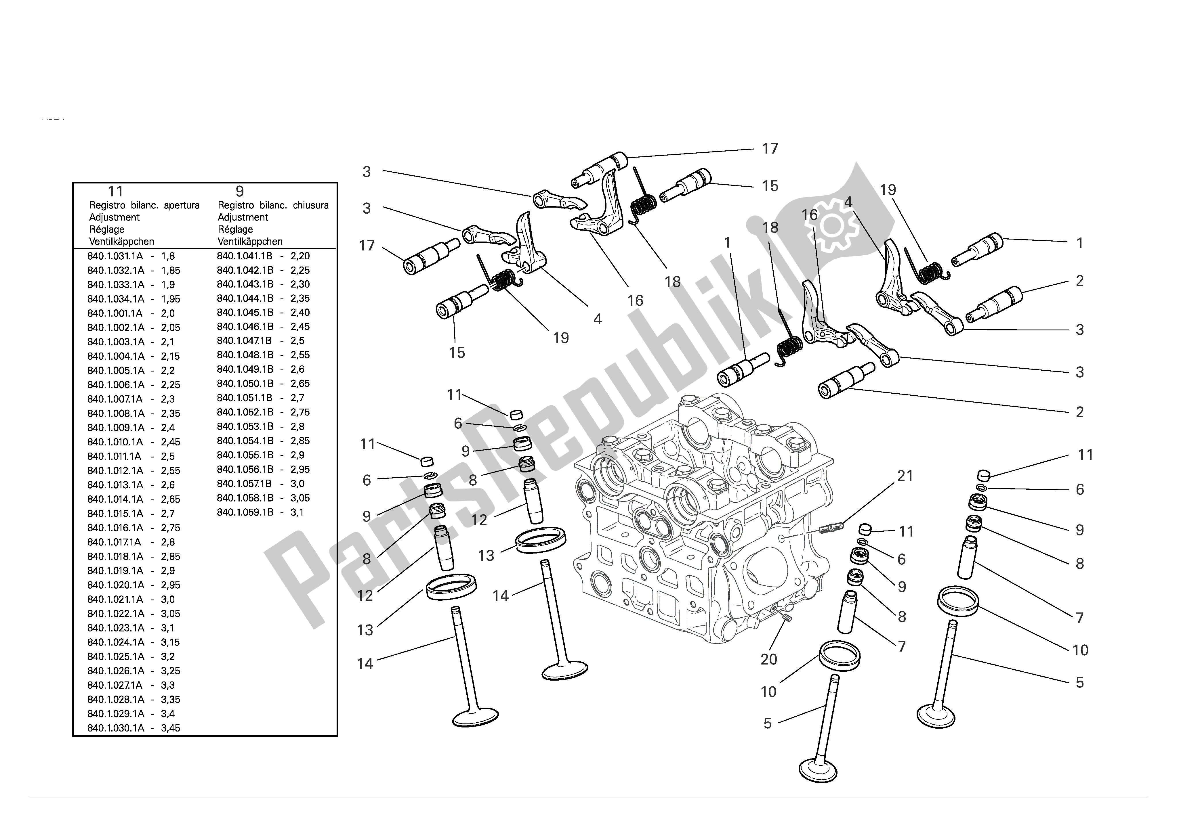 Alle onderdelen voor de Cilinderkop: Timingsysteem van de Ducati Monster S4R 1000 2007