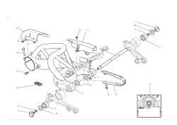 Swingarm and drive chain