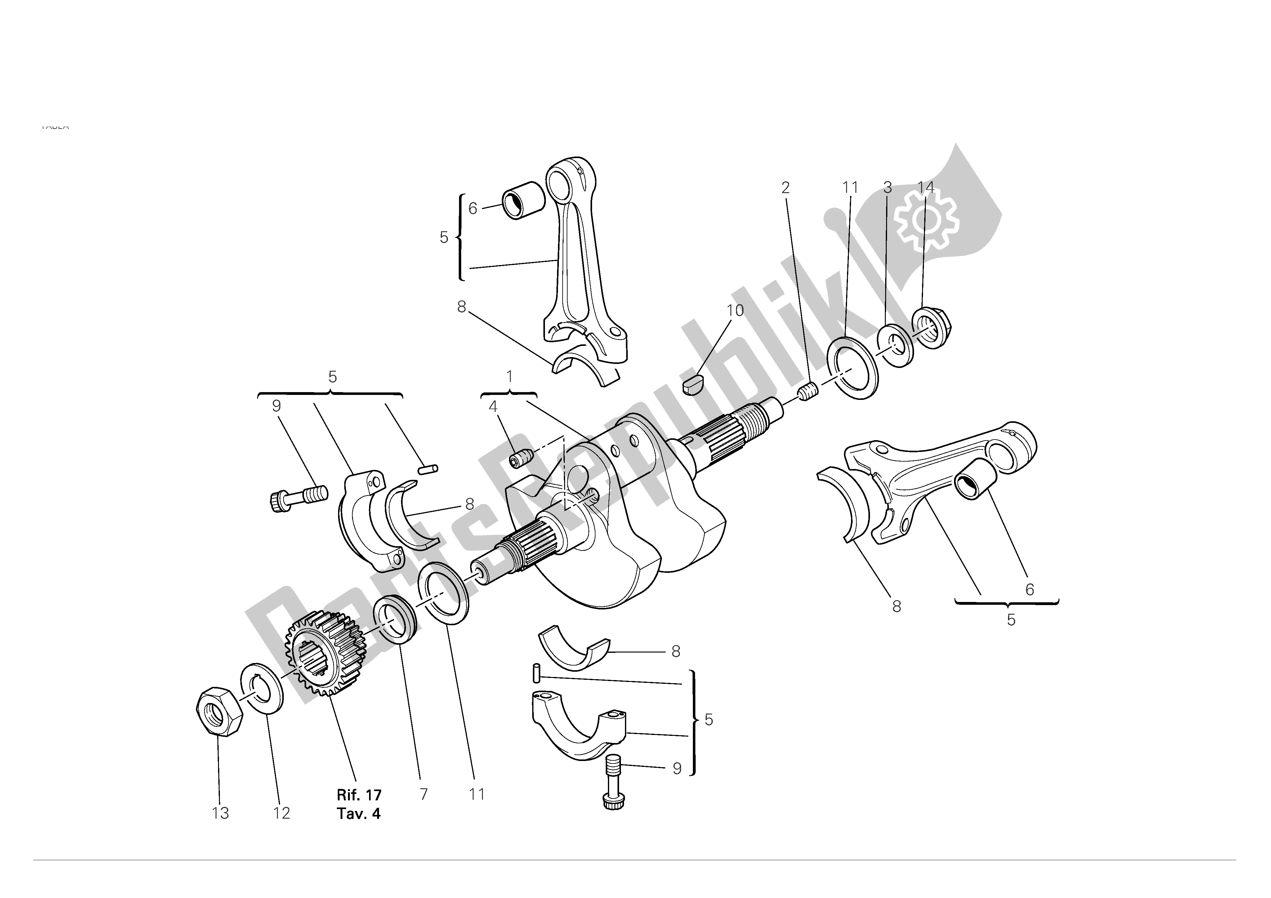 Tutte le parti per il Bielle del Ducati Monster S4 RS 1000 2007