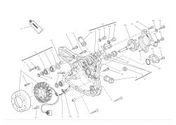 Water pump-altr-sidecrnkcse cover