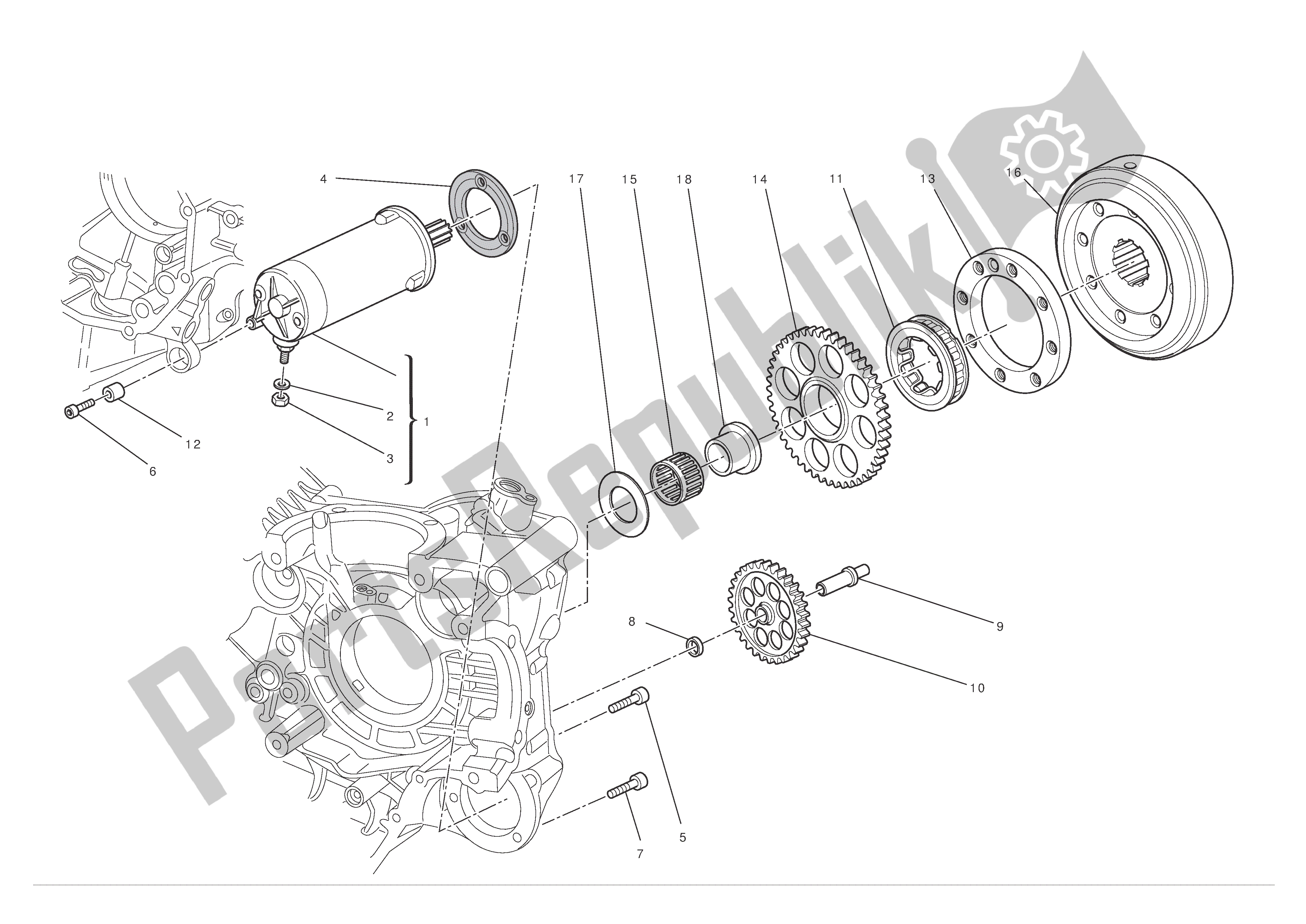 Todas las partes para Arranque Eléctrico Y Encendido de Ducati Multistrada S ABS Pikes Peak 1200 2012