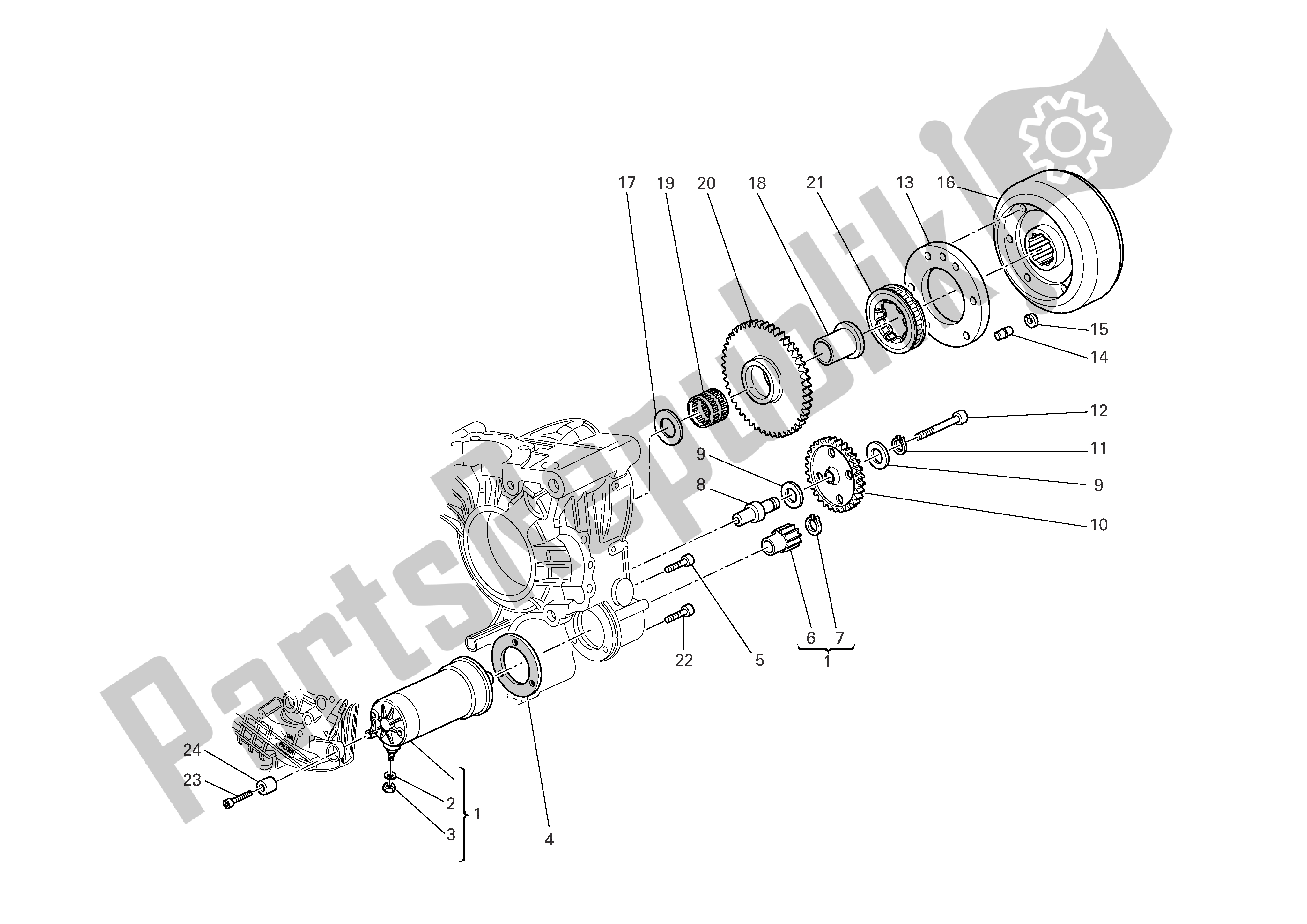 Alle onderdelen voor de Elektrisch Starten En Ontsteken van de Ducati Multistrada 1000 2003