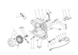 Alternator-side crankcasecover