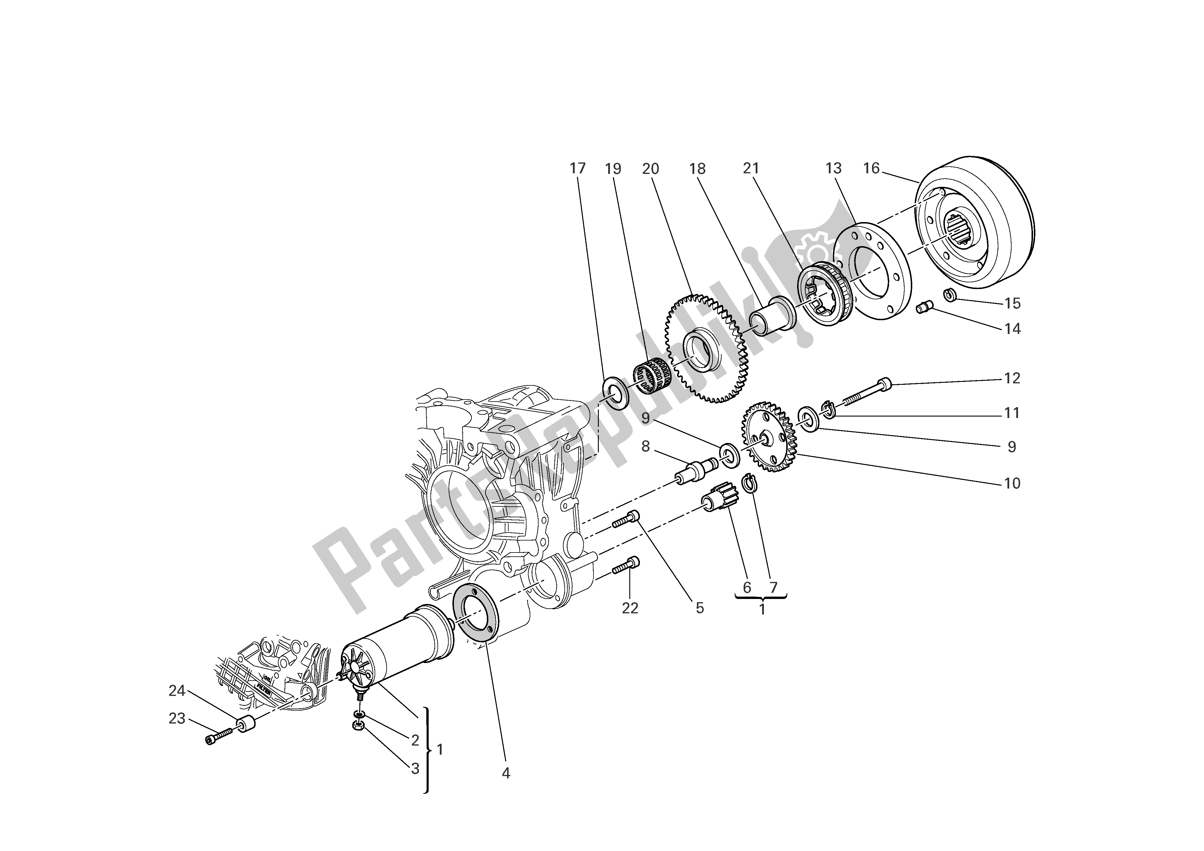 Tutte le parti per il Avviamento E Accensione Elettrici del Ducati Multistrada 1000 2006