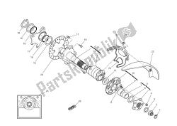 REAR WHEEL AXLE