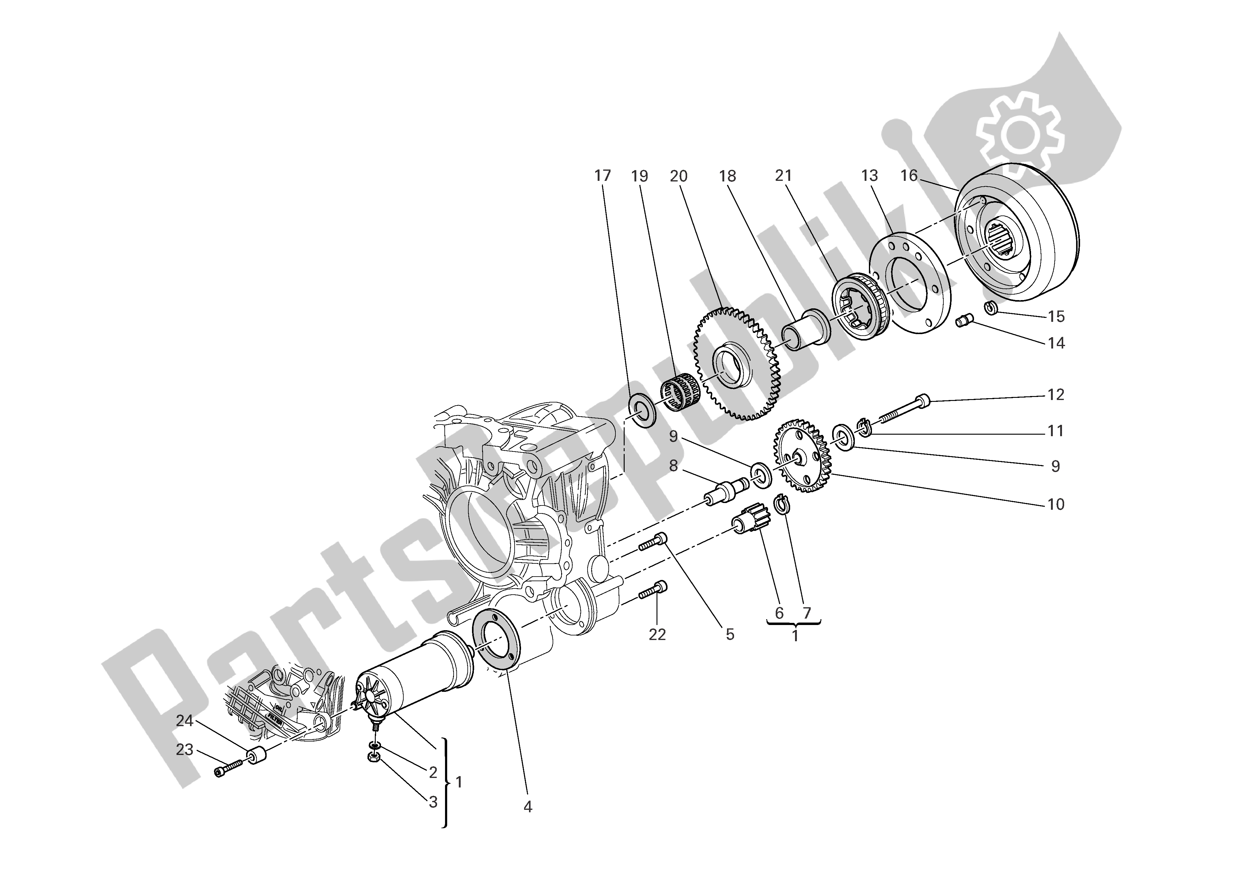 Tutte le parti per il Avviamento E Accensione Elettrici del Ducati Multistrada S 1000 2006