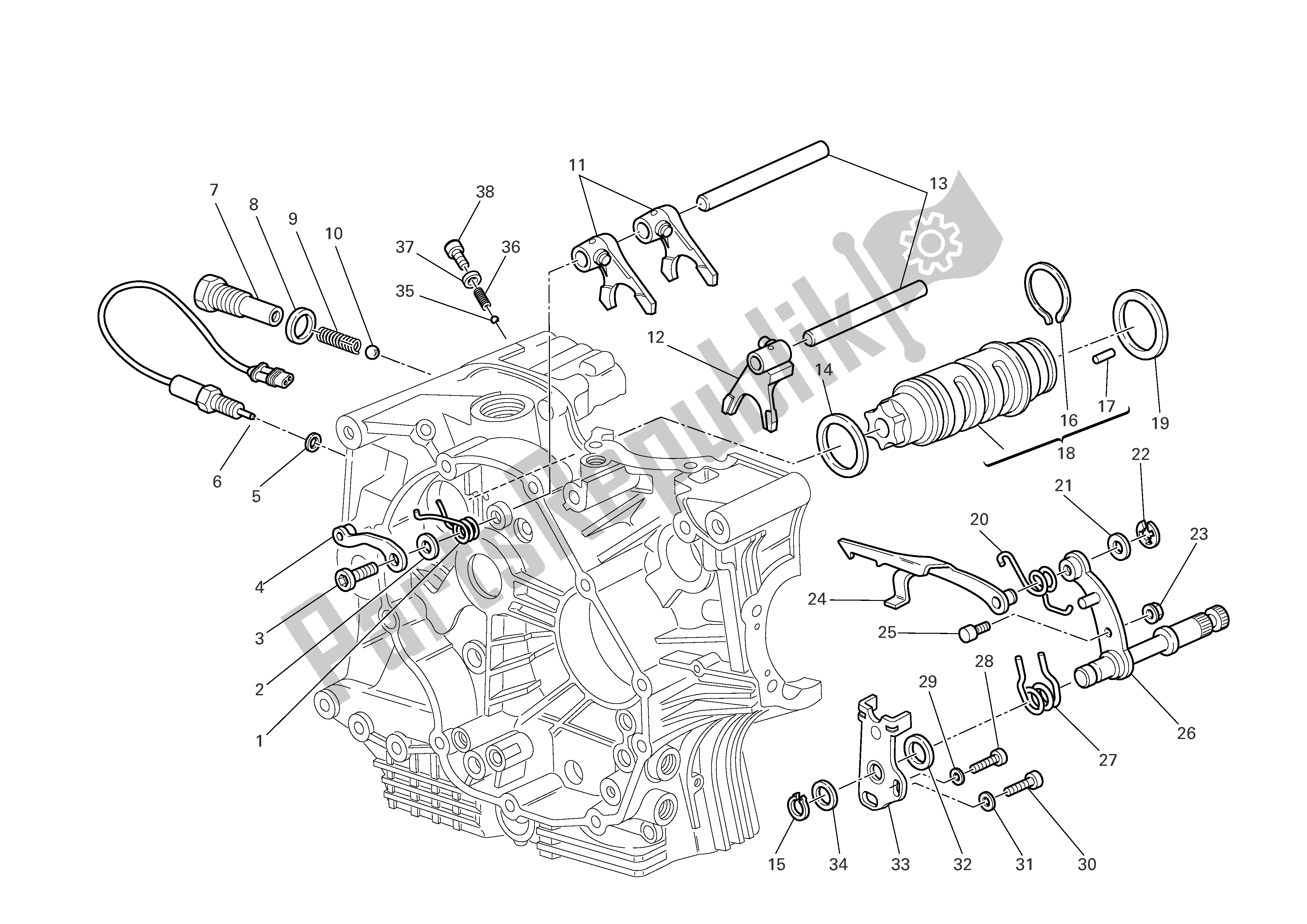 Todas las partes para Control De Cambio De Marchas de Ducati Multistrada 1100 2007