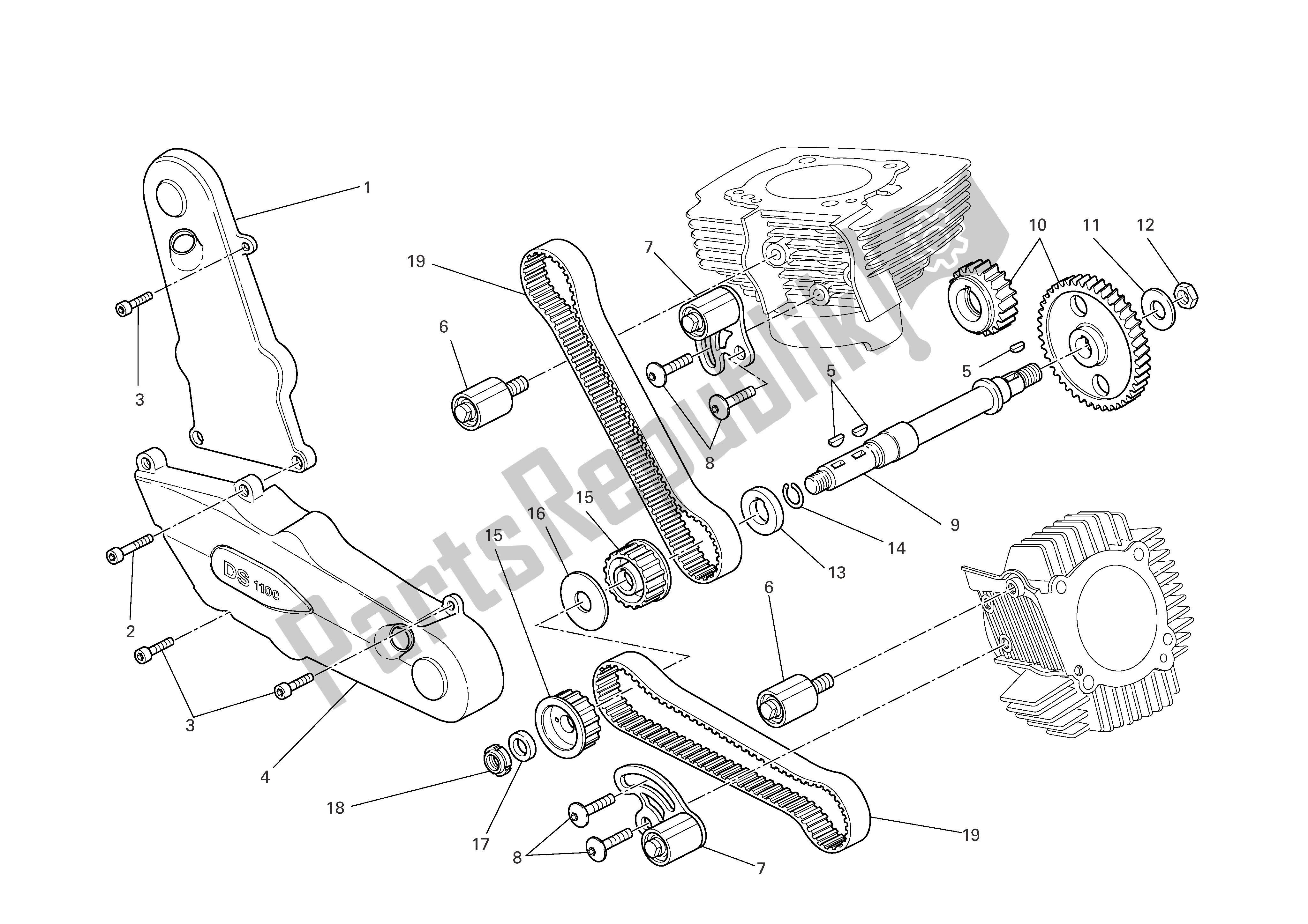 Tutte le parti per il Sistema Di Cronometraggio del Ducati Multistrada 1100 2007