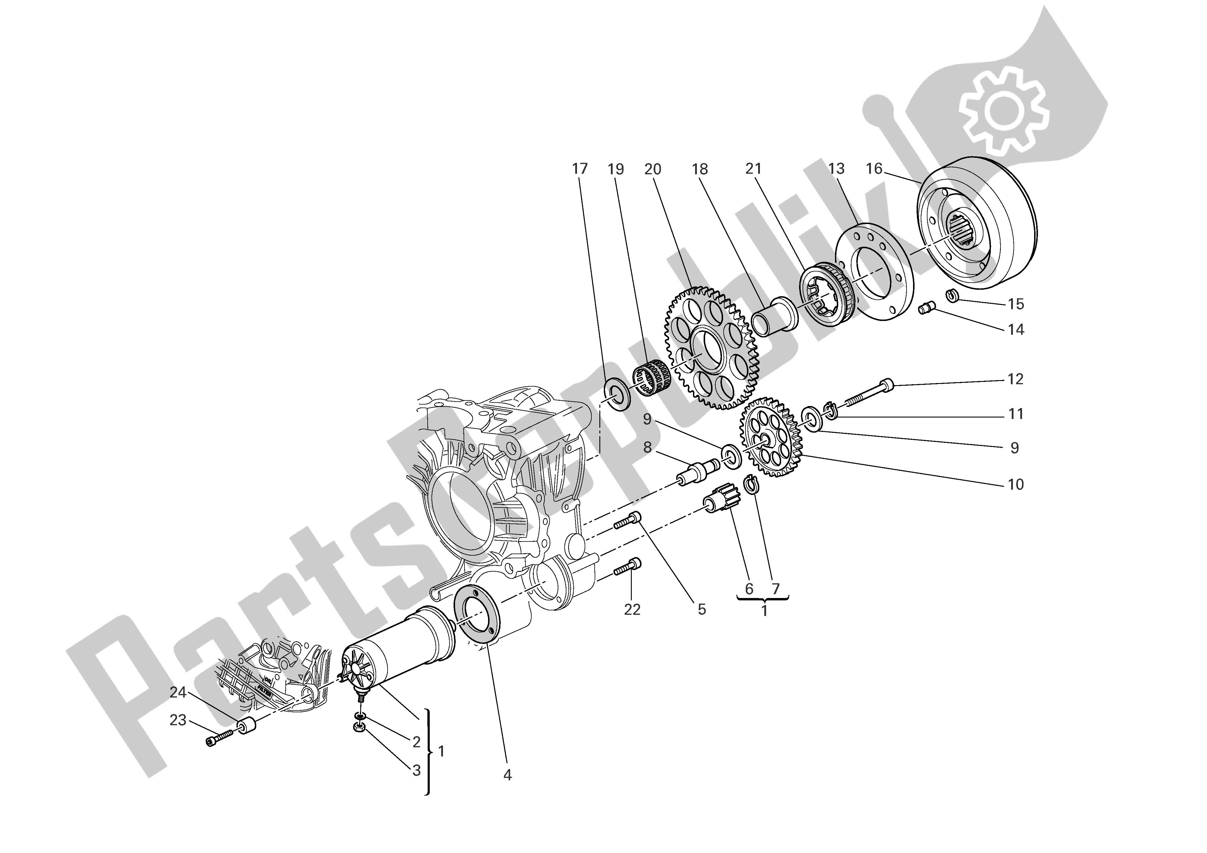 Todas las partes para Arranque Eléctrico Y Encendido de Ducati Multistrada 1100 2007