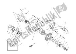 REAR WHEEL AXLE