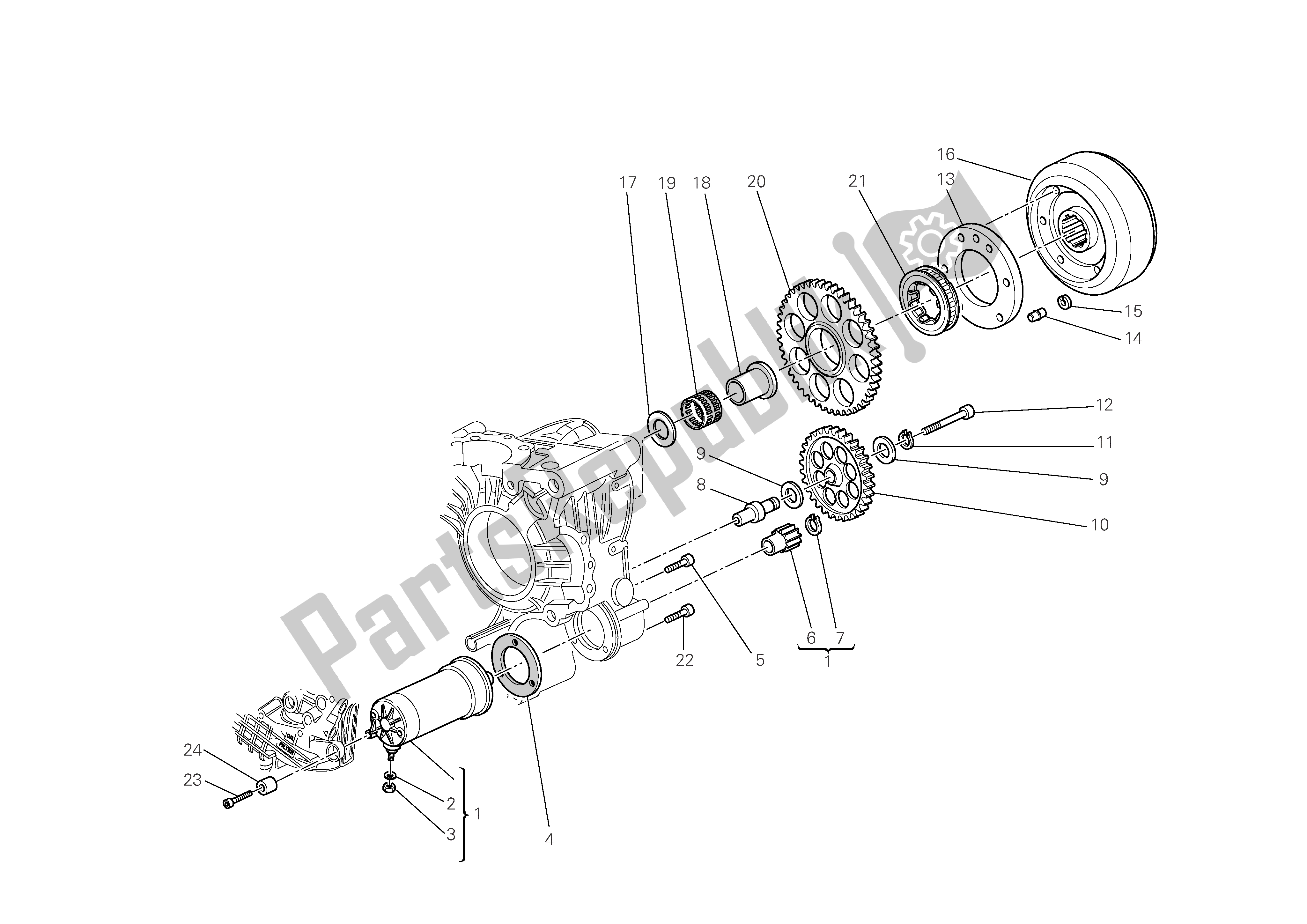 Tutte le parti per il Avviamento E Accensione Elettrici del Ducati Multistrada 1100 2008